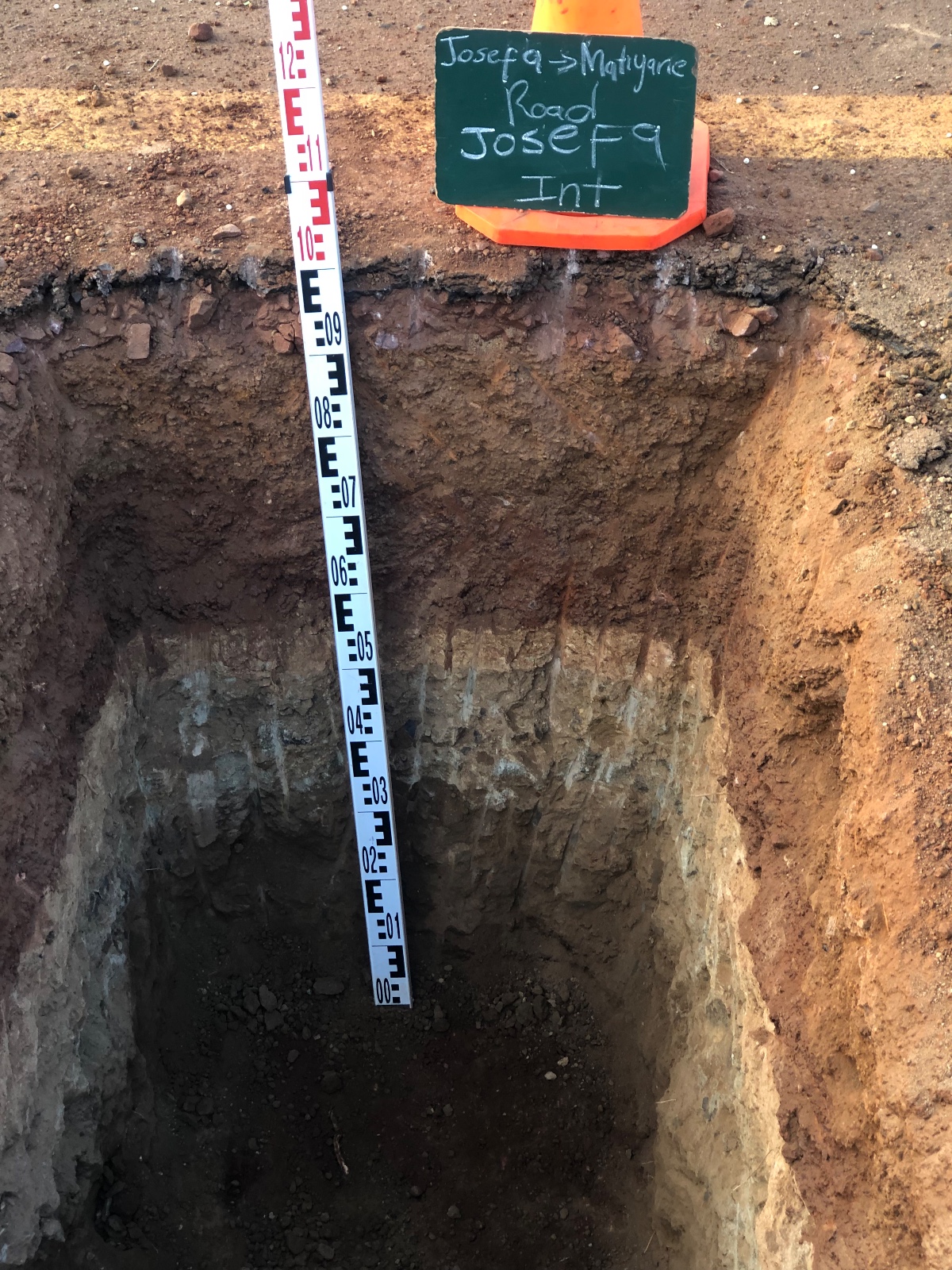 Josefa Matiyane Road material sampling